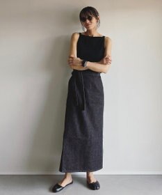 woadblue サイズ追加 ＜坪田あさみさんコラボ＞デニムラップスカート