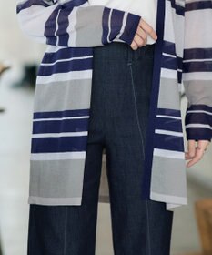 Tiaclasse 【おのののかさん着用】TCデニム切替ワイドストレートパンツ