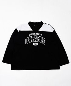 WEGO バイカラースポーツスウェット