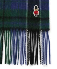 MOONBAT 【WEB限定】MACKINTOSH PHILOSOPHY ウール100%バッキンガムベア チェックマフラー (パッケージ付き)