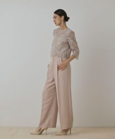 GRACE CONTINENTAL ハイウエストワイドパンツ