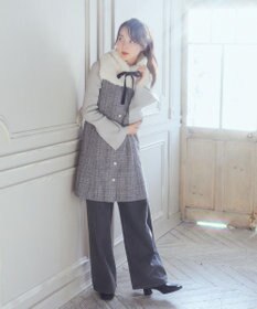 earth music&ecology ツイードミニワンピース