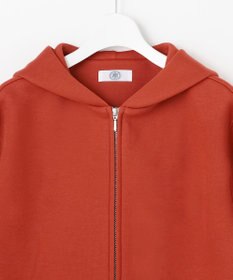 J.PRESS LADIES ダンボールジャージー ジップアップ パーカー