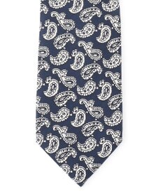 J.PRESS MEN ハンドプリントペイズリー ネクタイ