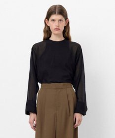 NAVE 【ReNAVE・洗える】シアーボイル ブラウス