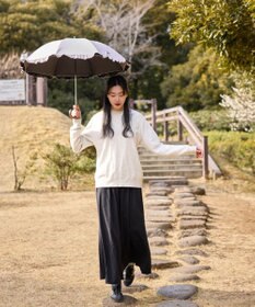 AURORA 【WEB限定】フリル晴雨兼用傘（長傘）