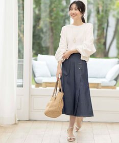 ANY SIS 【接触冷感・UVケア】ニットフーディー カーディガン