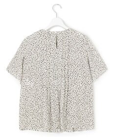 23区 【接触冷感/吸水速乾】ペインティングプリント ブラウス