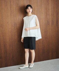 #Newans 【洗える】スクエアシルエットノースリーブカットソー