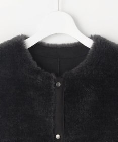 自由区 リバーシブルエコメリノムートン ジレ