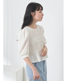 earth music&ecology ポコポコシャーリングトップス