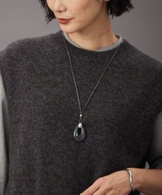 J.PRESS LADIES リバーシブルマーブル ネックレス