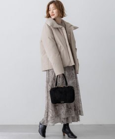 23区 L 【一部店舗限定/滝沢眞規子さん着用/撥水加工】ミリタリー Aライン ダウンコート