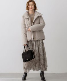 23区 L 【一部店舗限定/滝沢眞規子さん着用/撥水加工】ミリタリー Aライン ダウンコート