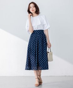 組曲 S 【洗える】ブラウスライクジャージーポンチョライク カットソー