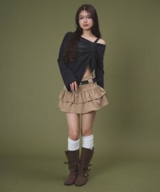 WEGO スターベルト付きティアードスカパン