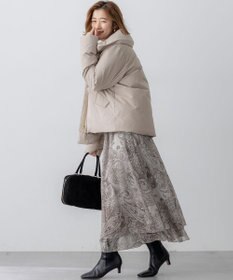 23区 L 【一部店舗限定/滝沢眞規子さん着用/撥水加工】ミリタリー Aライン ダウンコート