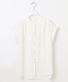 ANY SIS L 【洗える】ダブルボタンフレンチスリーブ ブラウス