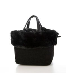 UNBILLION カシュカシュ cachecache / エコファーコンビリボントートバッグ