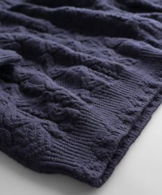 muuc 〈希少な高品質メリノウール〉〈5種類の模様編み〉ケーブル模様編みパッチワーク柄セーター