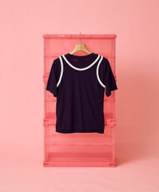 AMERICAN HOLIC 【PENNEY'S】配色タンクトップ+Tシャツ