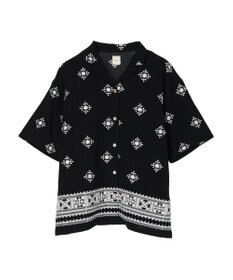 CRAFT STANDARD BOUTIQUE パネル刺繍開襟シャツ