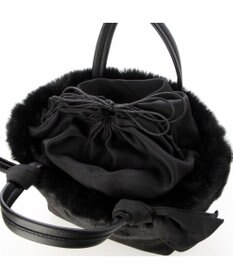 UNBILLION カシュカシュ cachecache / エコファーコンビリボントートバッグ