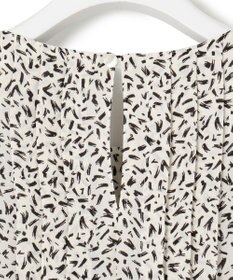 23区 【接触冷感/吸水速乾】ペインティングプリント ブラウス