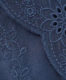 自由区 S 【WEB限定・接触冷感・洗える】エンブロイダリーローンプルオーバー ブラウス
