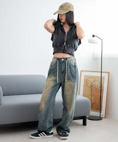 WEGO ノースリーブジップパーカー