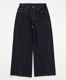 WEGO 【ユニセックス着用ITEM】カバーフィットフラップデニムパンツ
