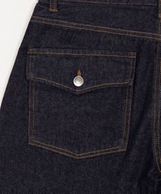 WEGO 【ユニセックス着用ITEM】カバーフィットフラップデニムパンツ