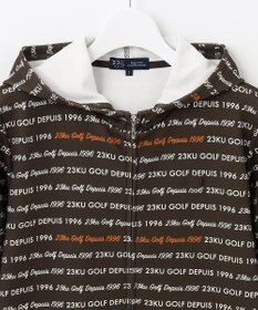 23区GOLF 【WOMEN】ロゴパターンプリント フーディパーカー