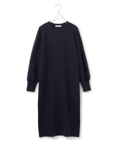 ICB L 【洗える】ウールブレンドスムース ニットワンピース