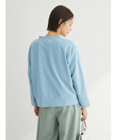 Green Parks カットジョーゼットドットボタンカーディガン