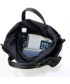 UNBILLION カシュカシュ cachecache / エコファーコンビリボントートバッグ