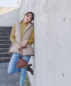 Tiaclasse 【安田美沙子さん着用・4way】ストレッチタフタショートダウン