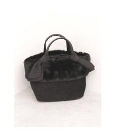 UNBILLION カシュカシュ cachecache / エコファーコンビリボントートバッグ