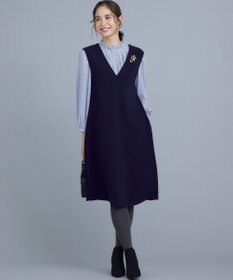 組曲 【WEB限定】ライトデシン フリル襟ブラウス