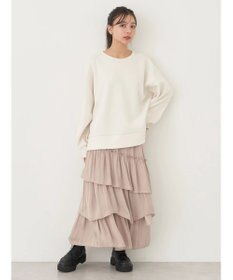 earth music&ecology サイドボタンダンボールプルオーバー