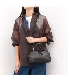 UNBILLION ペルケ perche / ガーメントレザー・ランドスケープ2wayミニボストン