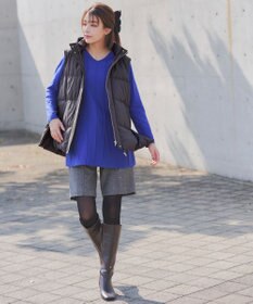 Tiaclasse 【安田美沙子さん着用・4way】ストレッチタフタショートダウン