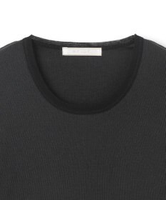 BEIGE， 【BEIGE,ecru/WEB限定・洗える】RIB TOPS /  コットンシルクロングスリーブトップス