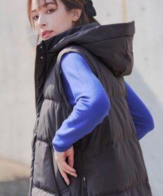 Tiaclasse 【安田美沙子さん着用・4way】ストレッチタフタショートダウン