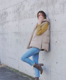 Tiaclasse 【安田美沙子さん着用・4way】ストレッチタフタショートダウン