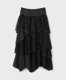 GRACE CONTINENTAL レースコンビティアードスカート