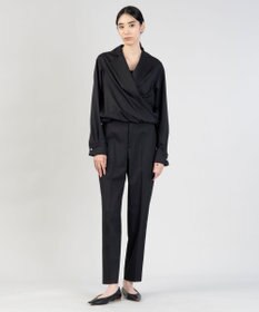 23区 L 【エステータ】ウールシルクギャバジン テーラードブラウス