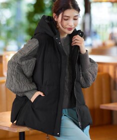 Tiaclasse 【安田美沙子さん着用・4way】ストレッチタフタショートダウン