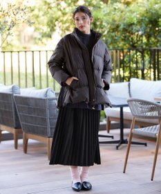 Tiaclasse 【安田美沙子さん着用・4way】ストレッチタフタショートダウン