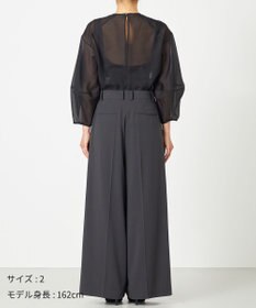 NAVE 【Nave・洗える】スパントロ ワイドラップパンツ